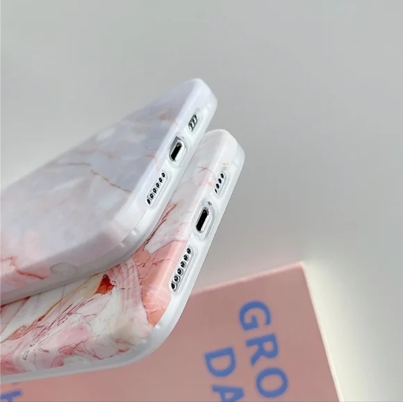 Pink Marble Case for iPhone 12 Case , iPhone 12 Pro Case, iPhone 12 Pro Max Case - Picture 4 of 6
